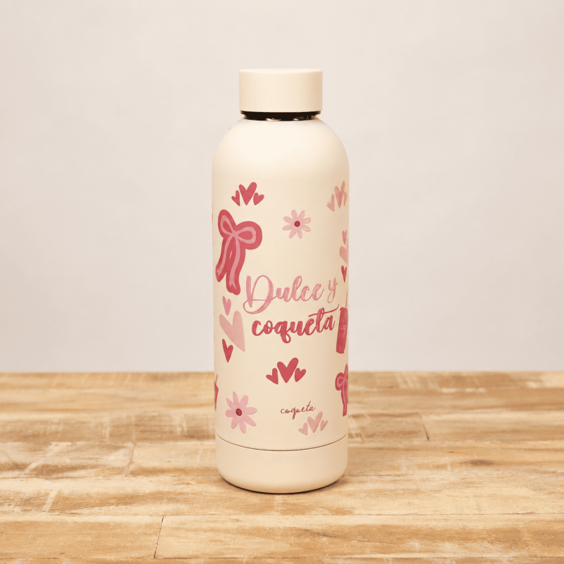 BOTELLA BEIGE «DULCE Y COQUETA»