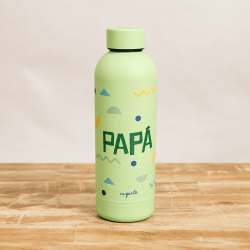 BOTELLA VERDE ISOTÉRMICA «PAPÁ»
