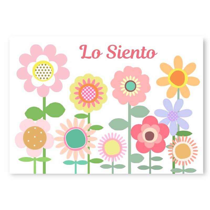 Tarjeta "Lo Siento"