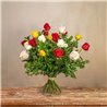 18 Rosas Mix Tallo Largo