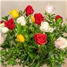 18 Rosas Mix Tallo Largo