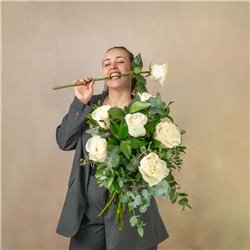6 Rosas Blancas