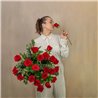 24 Rosas Rojas Tallo Largo