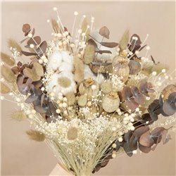 Ramo de Flores Secas Crema