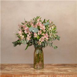 Paquete de alstroemerias rosa