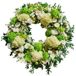 Corona Serenidad Blanca y Verde