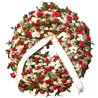 Corona de Homenaje en Rosas Rojas