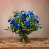 12 rosas azules