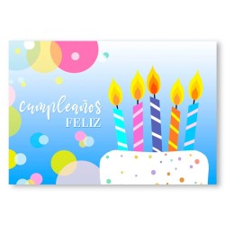 Tarjeta "Cumpleaños Feliz"