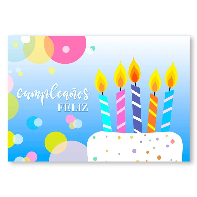 Tarjeta "Cumpleaños Feliz"